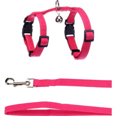 Flamingo Geschirr mit Leine Kätzchen Lomi fuchsie