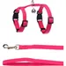 Flamingo Geschirr mit Leine Kätzchen Lomi fuchsie