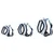 Flamingo Harms Katzengeschirr-Set blau/schwarz Flamingo Harms Katzengeschirr-Set blau/schwarz