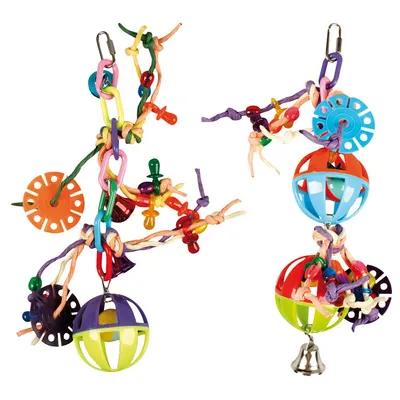 Flamingo Vogelspielzeug Ball mit Seilen Flamingo Vogelspielzeug Ball mit Seilen
