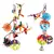 Flamingo Vogelspielzeug Ball mit Seilen Flamingo Vogelspielzeug Ball mit Seilen