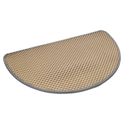 Flamingo Katzenstreu Matte Matz halbrund beige Flamingo Katzenstreu Matte Matz halbrund beige