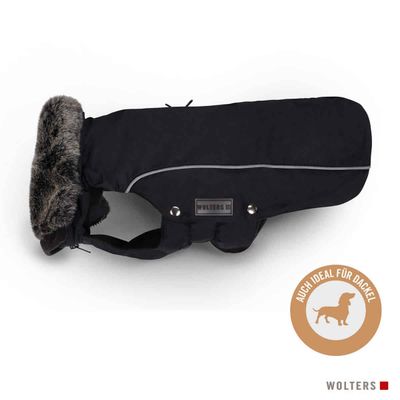 Wolters Winterjacke Amundsen für Dackel schwarz