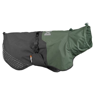 Non-stop dogwear Regenmantel Fjord Raincoat grau/grün