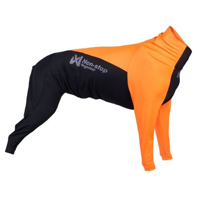 Non-stop dogwear Hundeanzug für Rüden Protector Suit M orange/schwarz