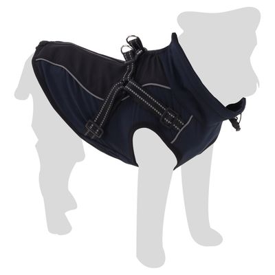 Flamingo Mantel Dexter dunkelblau/schwarz