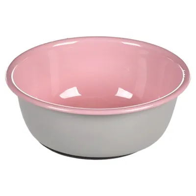 Flamingo Futter- und Trinknapf Nell rund hellgrau/rosa für Katzen Flamingo Futter- und Trinknapf Nell rund hellgrau/rosa für Katzen
