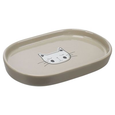 Flamingo Futter- und Trinknapf Poezie oval taupe