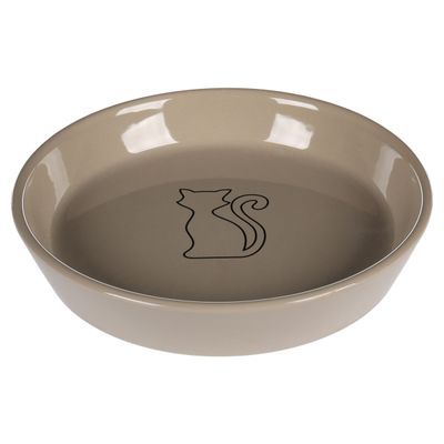 Flamingo Futter- und Trinknapf Auri rund taupe