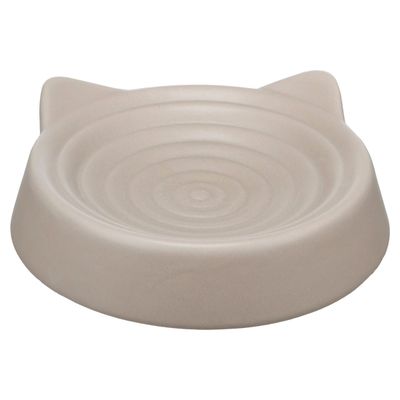 Flamingo Futternapf Filou rund mit Ohren taupe