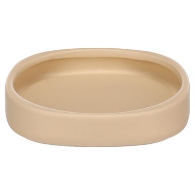 Flamingo Futter- und Trinknapf Zara rund/flach beige für Katzen