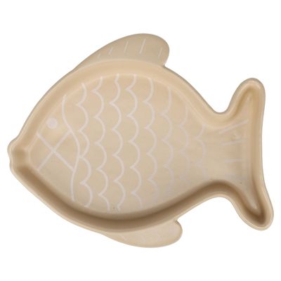 Flamingo Futter- und Trinknapf Fishie beige