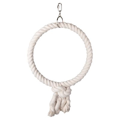 Flamingo Käfigaufhänger 1 Ring aus Baumwolle Hakan weiß