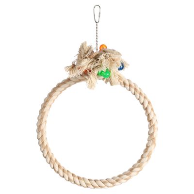 Flamingo Sittichspielzeug Ring Adimo beige