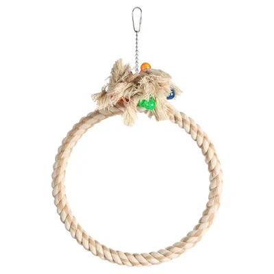 Flamingo Sittichspielzeug Ring Adimo beige Flamingo Sittichspielzeug Ring Adimo beige