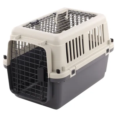 Flamingo Transportkäfig Neto grau für Katzen Flamingo Transportkäfig Neto grau für Katzen