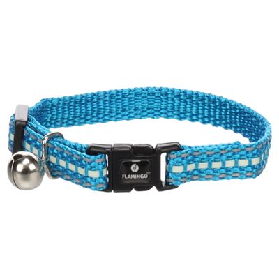 Flamingo Kätzchen Halsband Jinxy hellblau