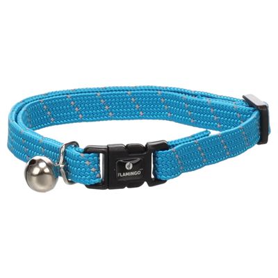 Flamingo Katzen Halsband Elza blau