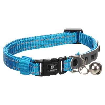 Flamingo Katzen Halsband Jaggo blau