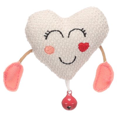 Flamingo Katzenspielzeug Lovu Herz beige