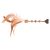 Flamingo Katzenspielzeug Topsy Stick Holz mit Herz Matatabi Natur