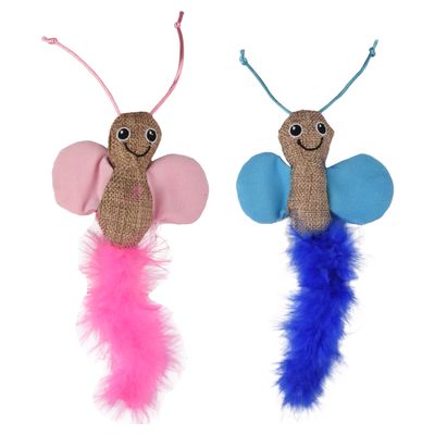 Flamingo Katzenspielzeug Schmetterling