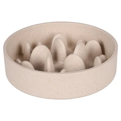 Flamingo Futter- und Trinknapf Slow Feeder Greni beige Flamingo Futter- und Trinknapf Slow Feeder Greni beige