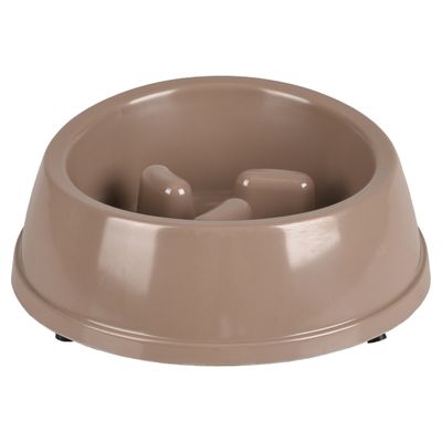 Flamingo Futternapf Mangi Slowfeeder taupe