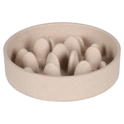 Flamingo Futter- und Trinknapf Slow Feeder Greni beige Flamingo Futter- und Trinknapf Slow Feeder Greni beige