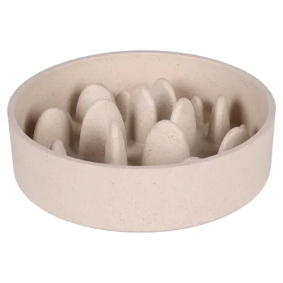 Flamingo Futter- und Trinknapf Slow Feeder Greni beige Flamingo Futter- und Trinknapf Slow Feeder Greni beige
