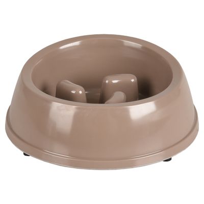 Flamingo Futternapf Mangi Slowfeeder taupe