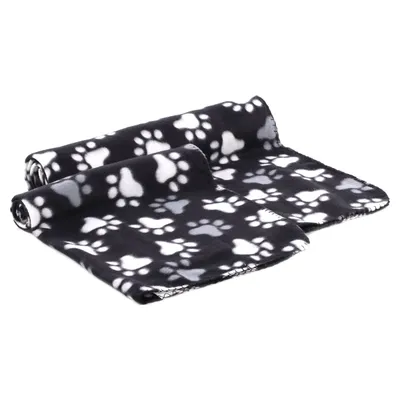 Flamingo Fleecedecke Esma rechteckig schwarz/weiß Flamingo Fleecedecke Esma rechteckig schwarz/weiß