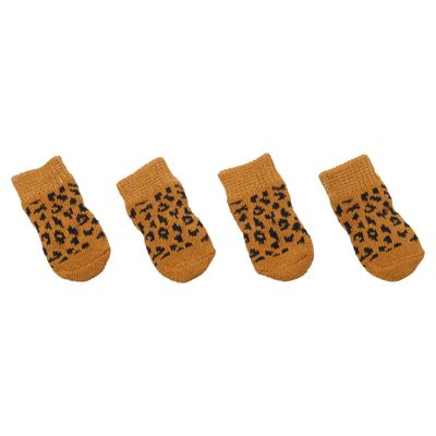 Flamingo Hunde-Socke Asia cognac - 4 Stück