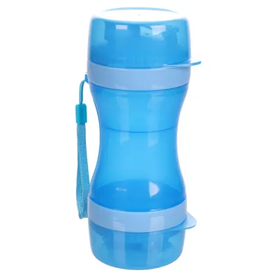 Flamingo 2-in-1 Reisebecher für Wasser + Futter Bassie blau Flamingo 2-in-1 Reisebecher für Wasser + Futter Bassie blau