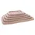 Flamingo Kissen Jacquard rechteckig flach mit Rand taupe Flamingo Kissen Jacquard rechteckig flach mit Rand taupe