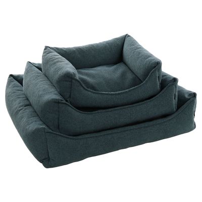 Flamingo Hundebett Avalon rechteckig dunkelblau