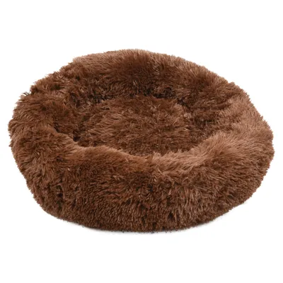 Flamingo Hundebett Krems rund dunkelbraun Flamingo Hundebett Krems rund dunkelbraun