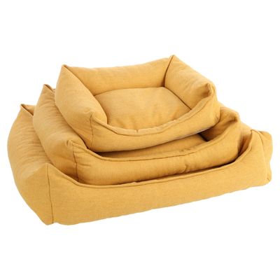 Flamingo Hundebett Baldar rechteckig gelb