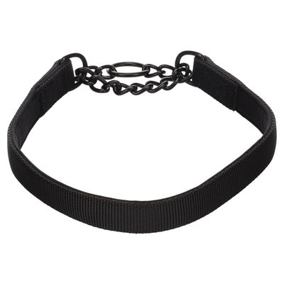 Flamingo Zug-Stop-Halsband Trero schwarz