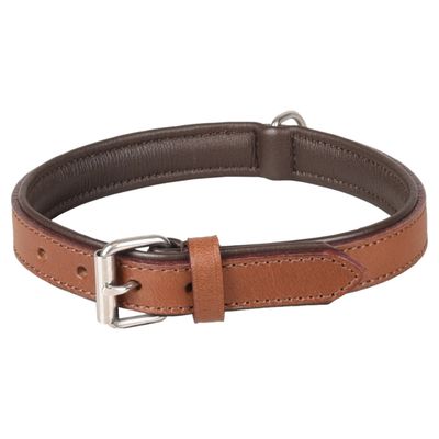 Flamingo Halsband Arizona Leder braun
