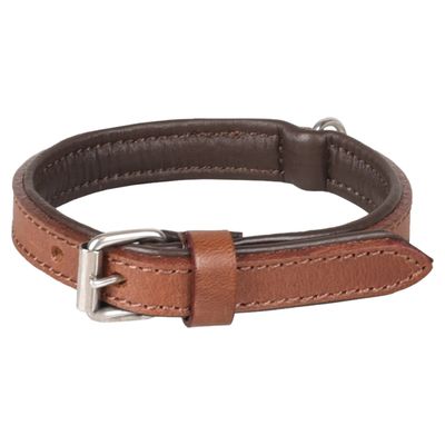 Flamingo Halsband Arizona Leder braun