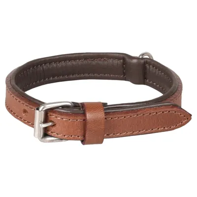 Flamingo Halsband Arizona Leder braun