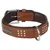 Flamingo Halsband Sedona Leder mit Nieten braun