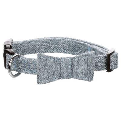 Flamingo Halsband mit Schleife Nelson blau