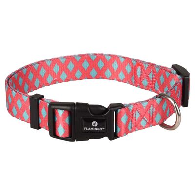 Flamingo Halsband Sue rosa/grün