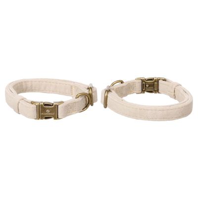 Flamingo Hundehalsband Janka beige
