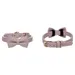 Flamingo Halsband mit Schleife Nela violett