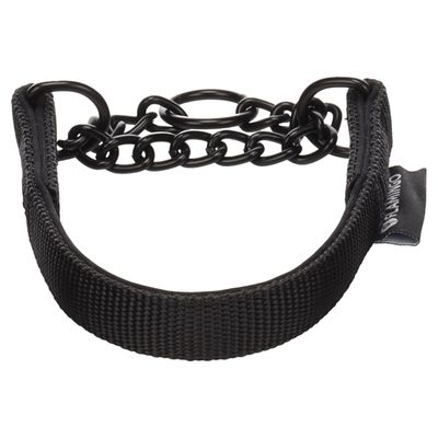 Flamingo Zug-Stop-Halsband Trero schwarz