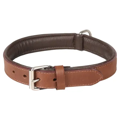 Flamingo Halsband Arizona Leder braun