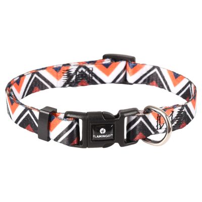 Flamingo Halsband Stian weiß/schwarz/orange